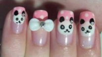 Panda Deseni Tırnaklar Süsleme Nasıl Yapılır