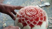 Karpuzdan Gül Çiçeği Yapımı