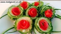Sebze Sanatı - Salatalık Domates Çiçeği