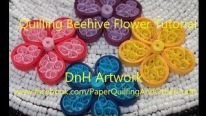 Quilling Sanatı - Arı Kovanı Biçiminde Çiçekler