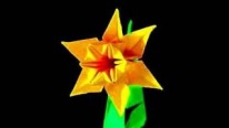 Origami Dersleri - Nergis Çiçeği Tasarımı