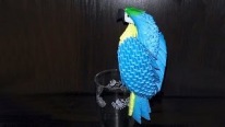 3D Origami Teknikleri - Mavi Sarı Papağan Tasarımı