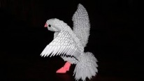 3D Origami Dersleri - Dove Güvercin Kuşu Tasarımı