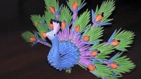3D Origami Dersleri - Muhteşem Tavuskuşu Tasarımı