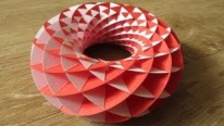3D Origami - Renkli Halka Tasarımı