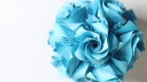 3D Origami Teknikleri - Top Biçiminde Kusudama Çiçeği Tasarımı