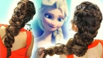 Frozen Elsa Stili Geniş Örülmüş Saç Modeli Yapılışı